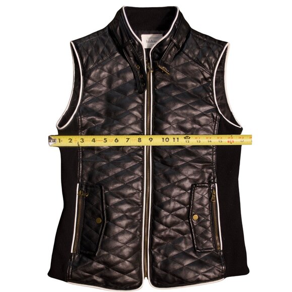 Böhme Quilted Faux Leather Vest – Black – XS - Picture 11 of 13